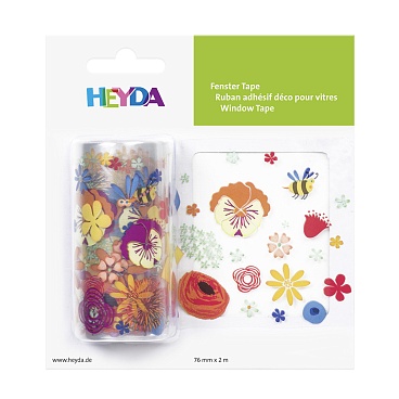 Наклейка декоративная для гладкой поверхности Brunnen Heyda, многоразовая, 2 м х 76 мм Цветы и пчёлы - 14